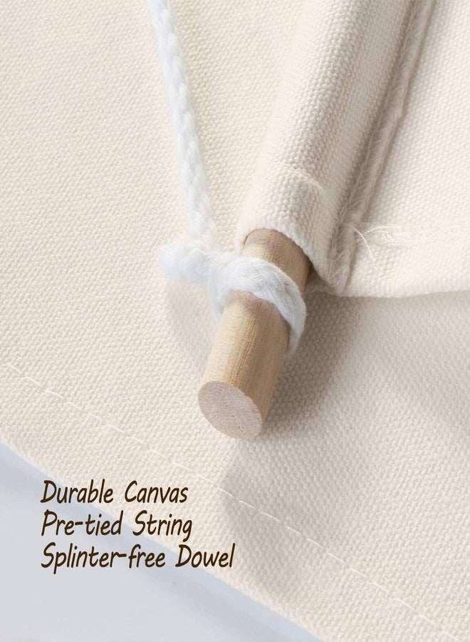 ليفي لافتات قماشية فارغة من ليفي، 26.7 سم × 33 سم و26.7 سم × 54.6 سم، لوحة زخرفية يمكنك صنعها بنفسك مع وتد خشبي، أسود، طقم من قطعتين (أحمر) - Image 5